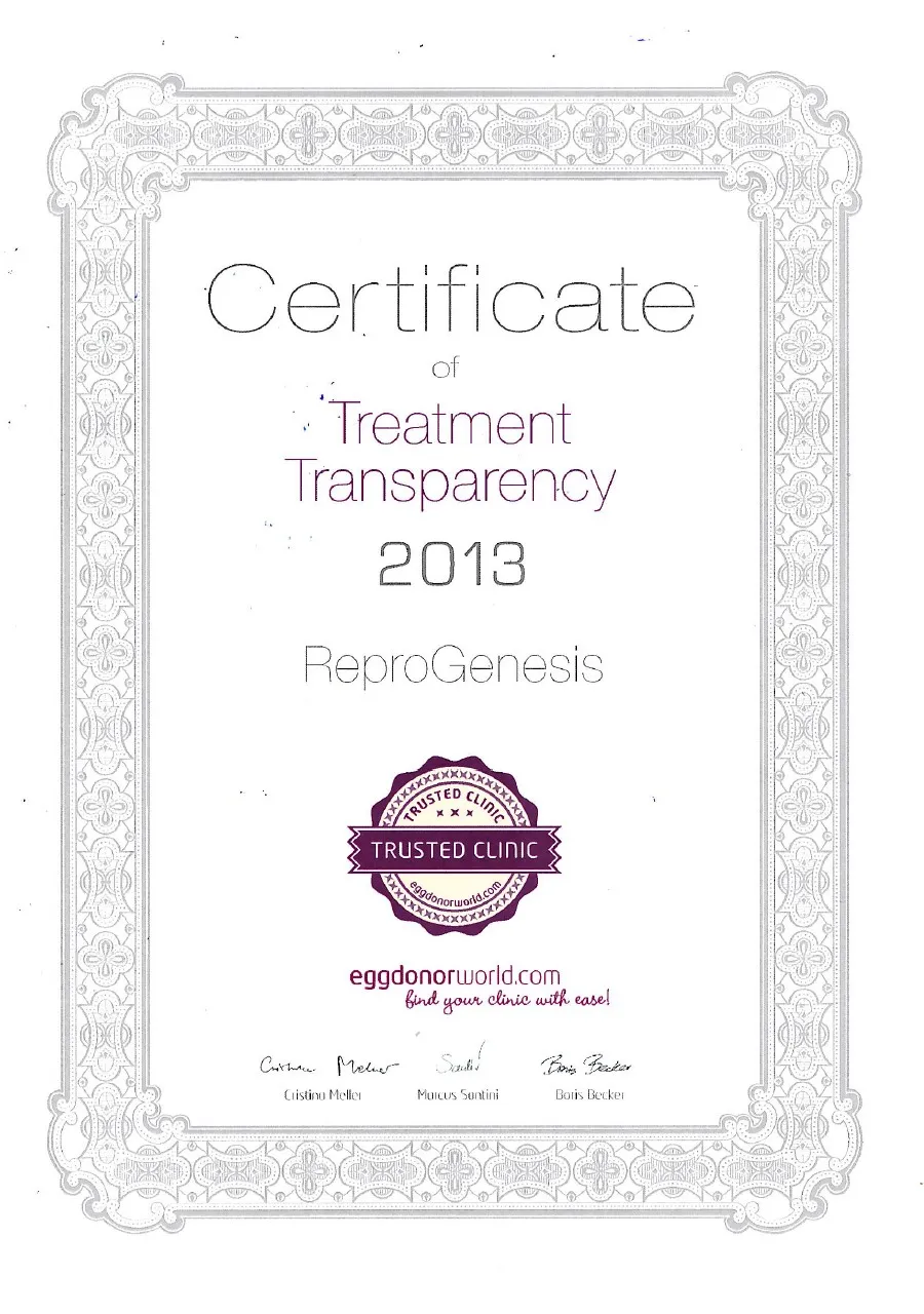Certifikát ReproGenesis