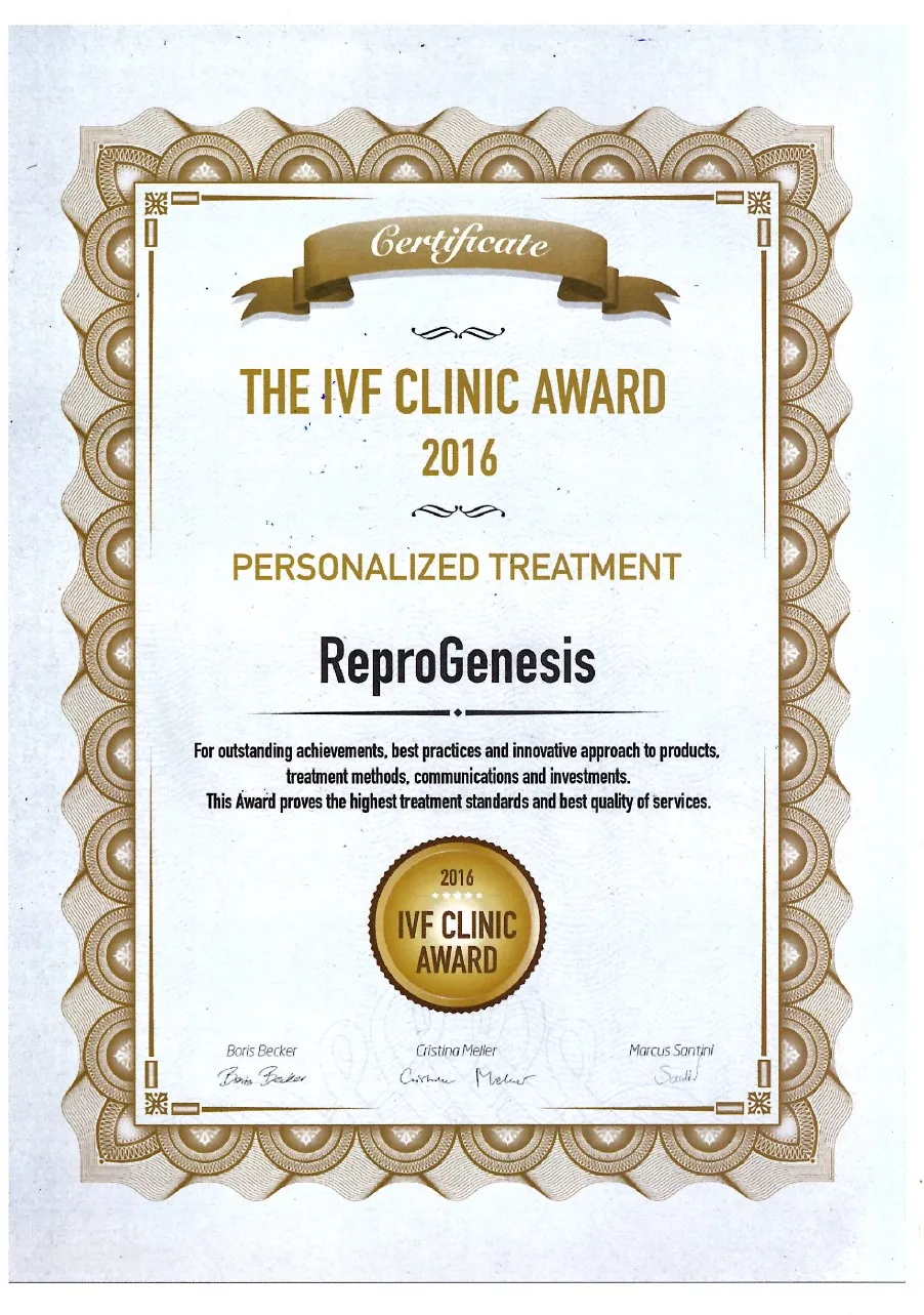 Certifikát ReproGenesis