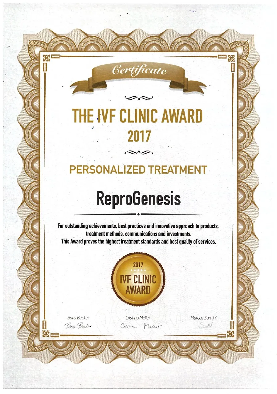 Certifikát ReproGenesis