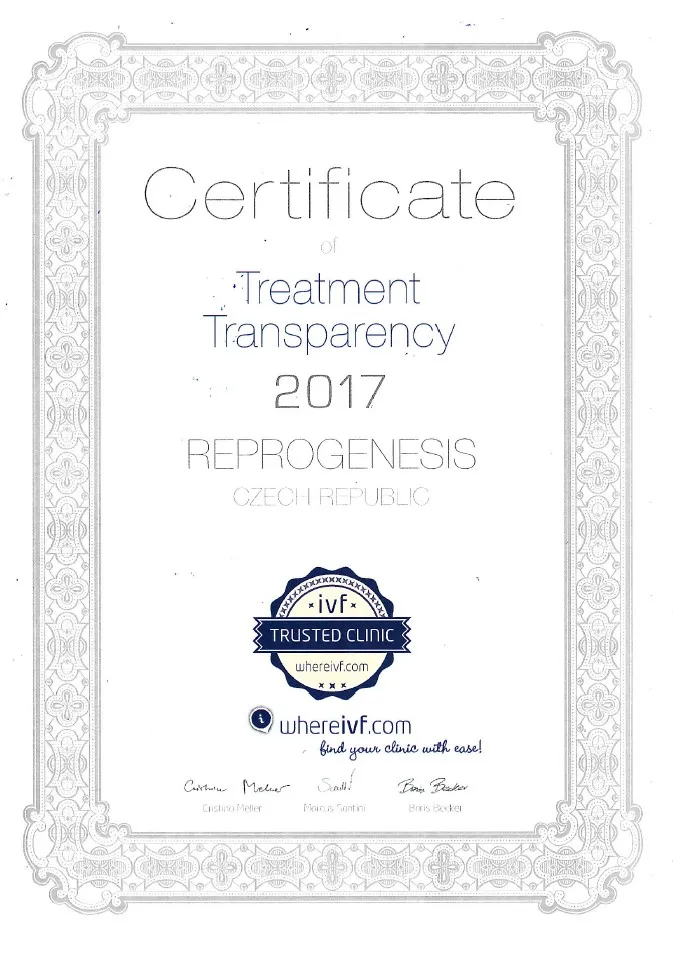 Certifikát ReproGenesis